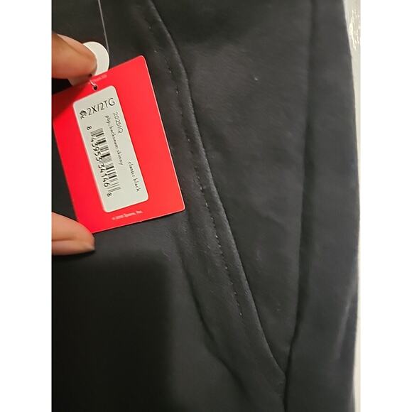 Spanx Women Backseam Skinny Elastic Waist Pull On Black Cropped Pant Size 2XP - Picture 5 of 7